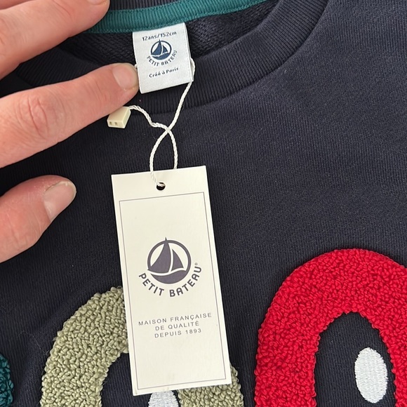 NWT Petit Bateau boys sweater - Picture 4 of 6